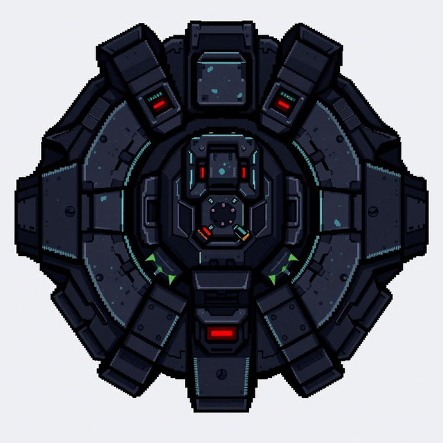 Pixel Art Turret | Dark Style Design