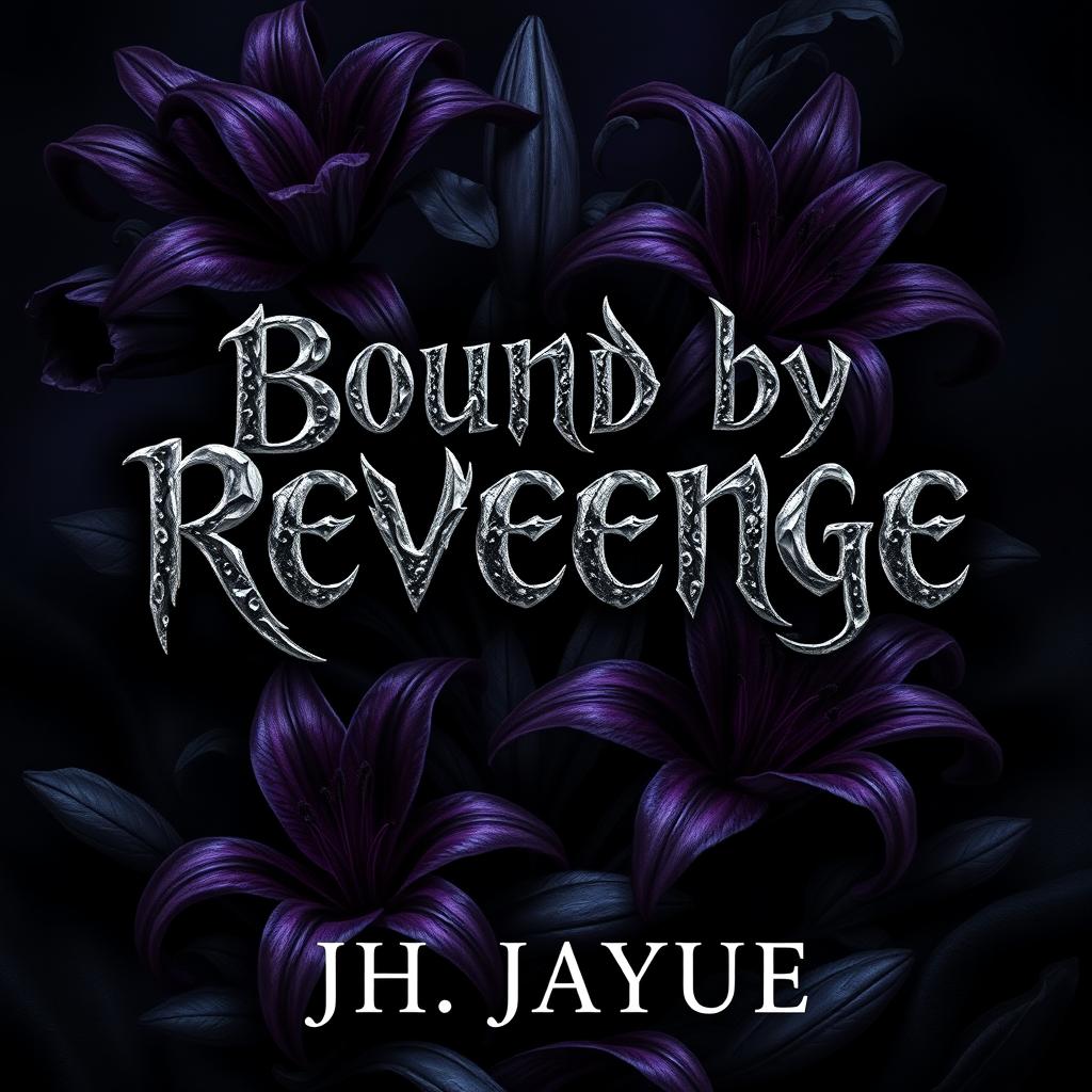 Design a book cover for 'Bound by Revenge' by Jh Jayue, featuring a dark fantasy theme
