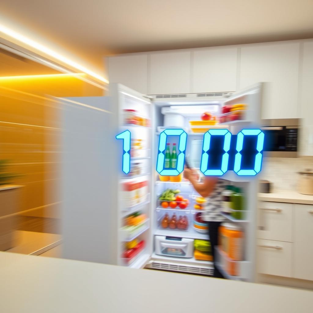 A fast-paced video shot of a countdown timer racing towards zero