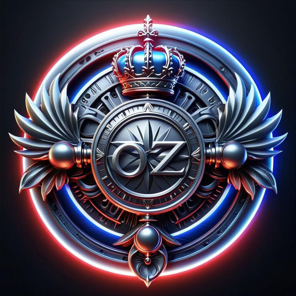 Dynamic Neon Shield Logo Design