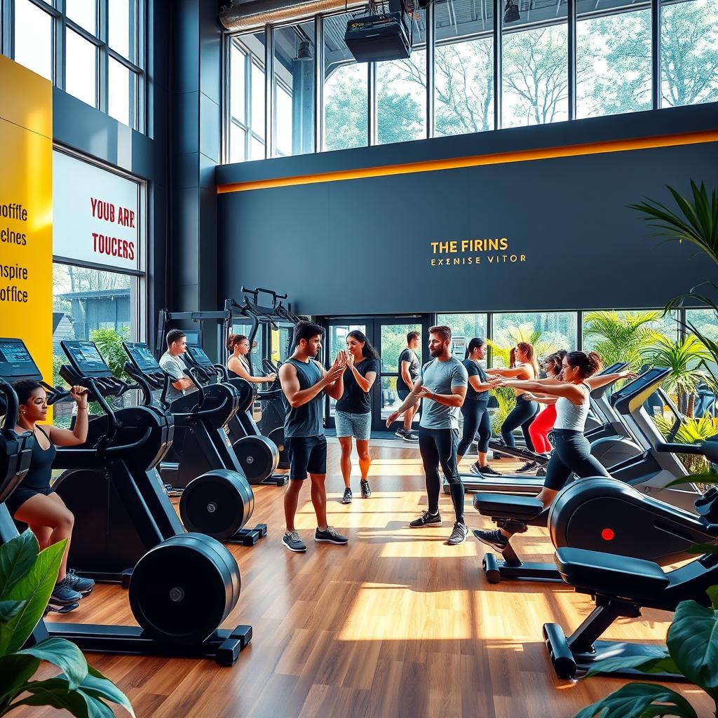Elevate Your Workout: Modern Gym Interior
