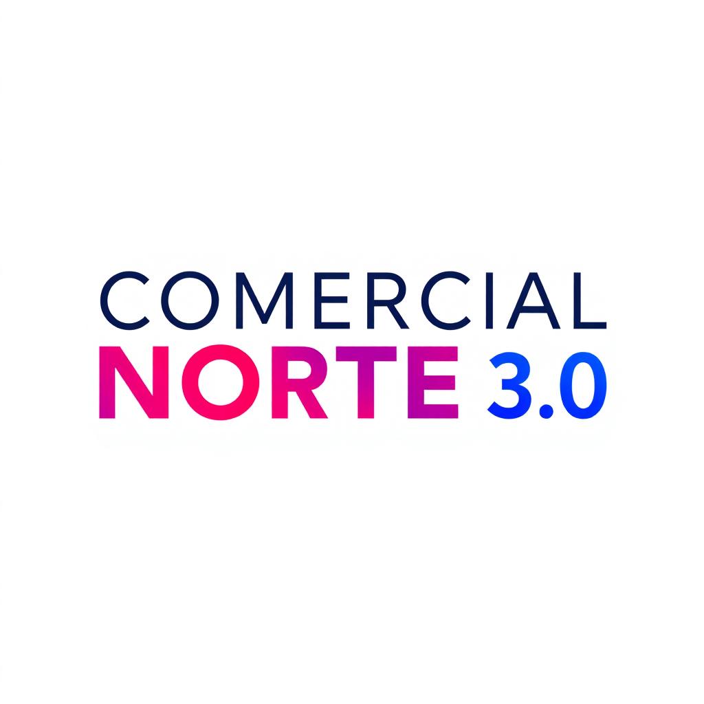 A sleek and modern logo featuring the text 'COMERCIAL NORTE 3