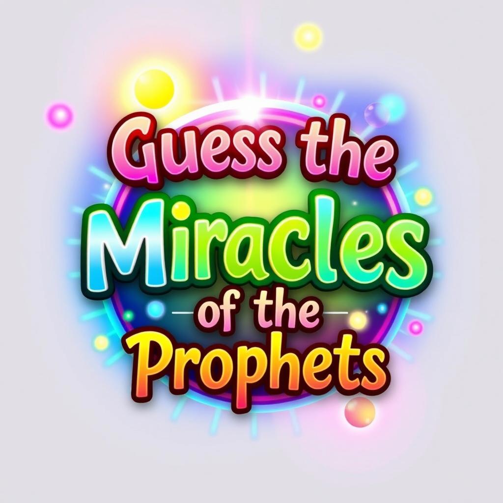 An enticing and colorful game icon for a game called "Guess the Miracles of the Prophets"