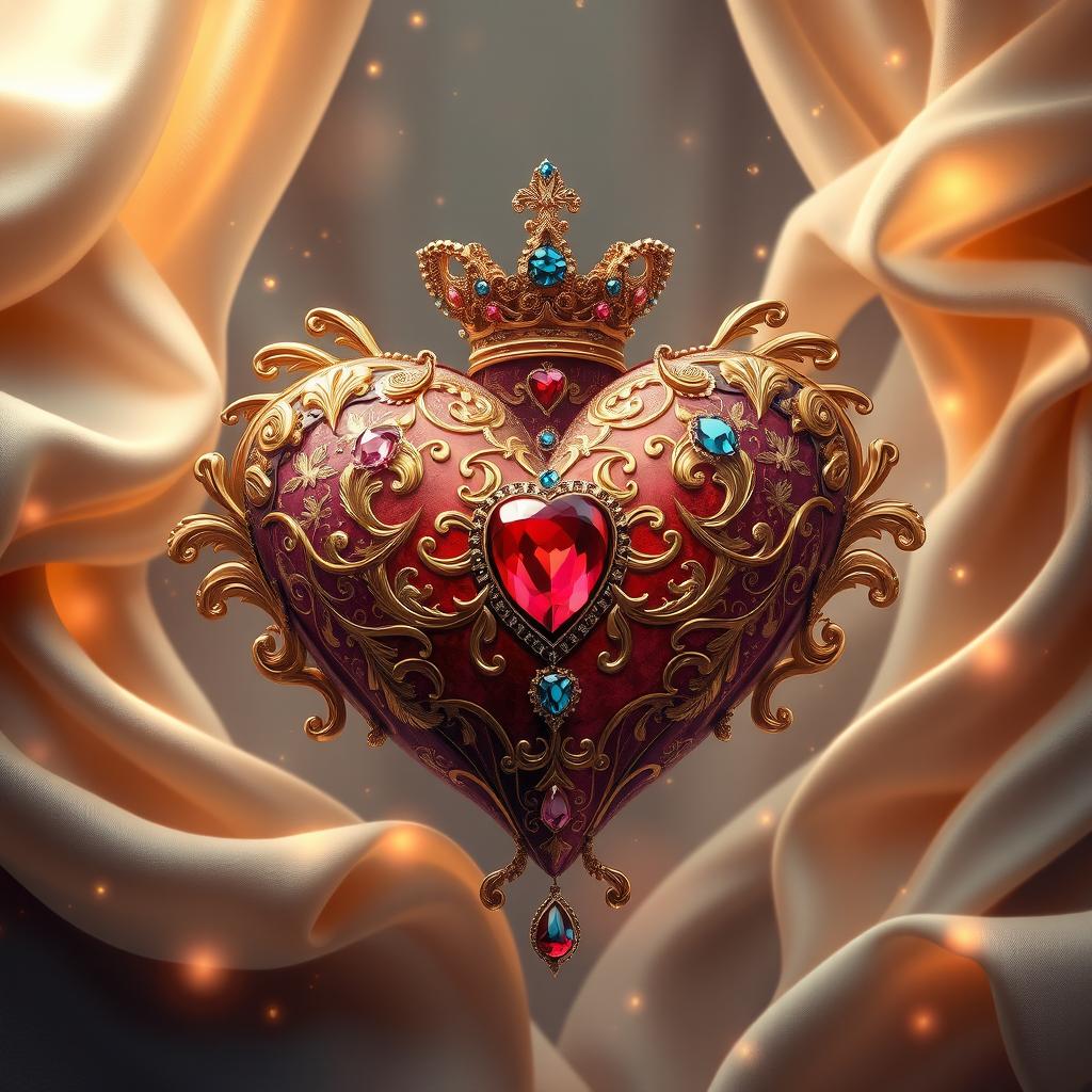 A visually stunning artwork symbolizing a royal theme with elements of grandeur and elegance