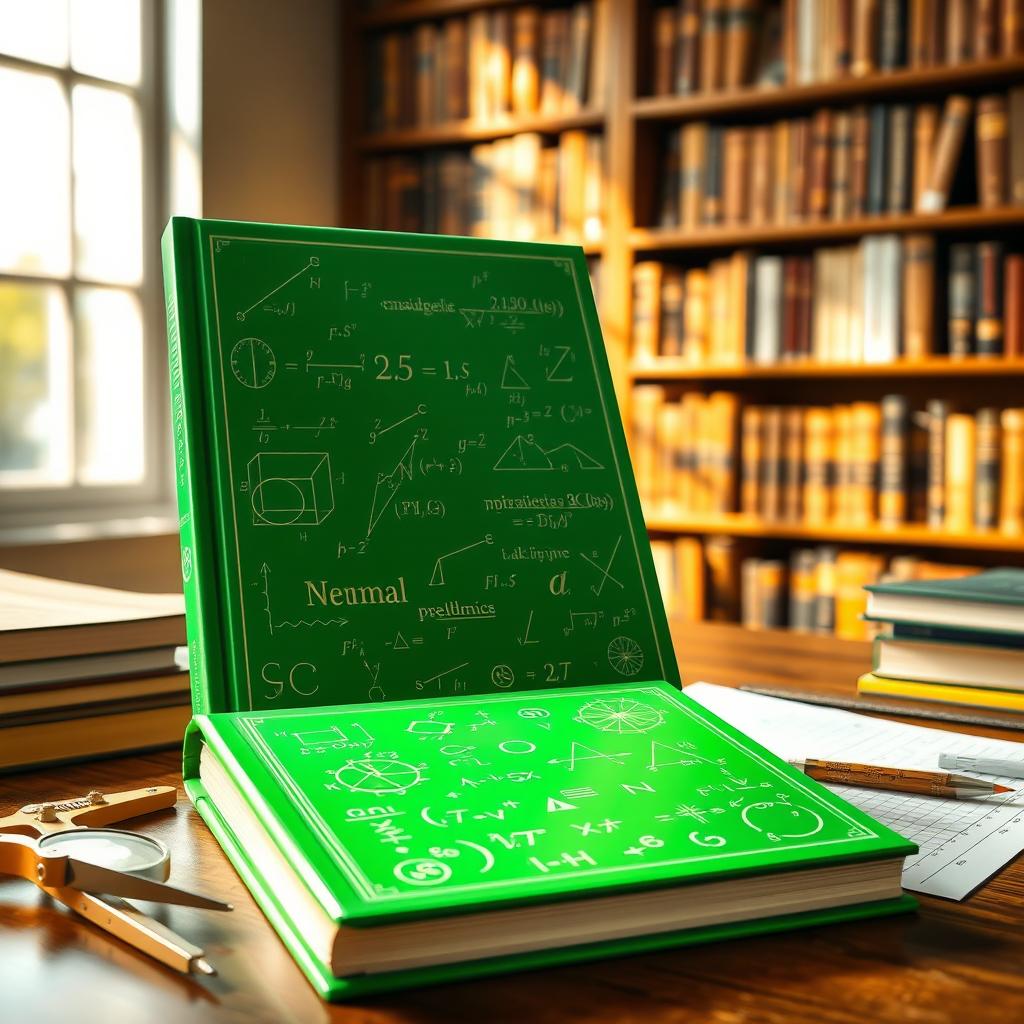 Discover the World of Math: A Vibrant Green Academic Book