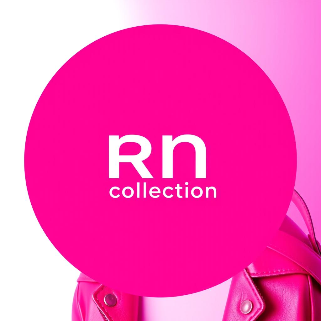 A stylish and modern profile picture featuring a vibrant pink background