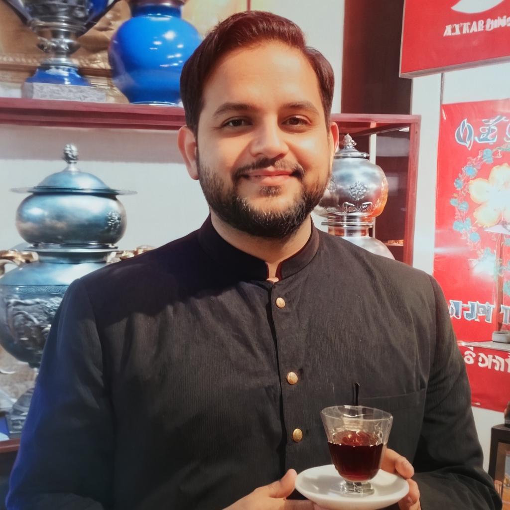 A Warm Welcome: Your Friendly Waiter in Action