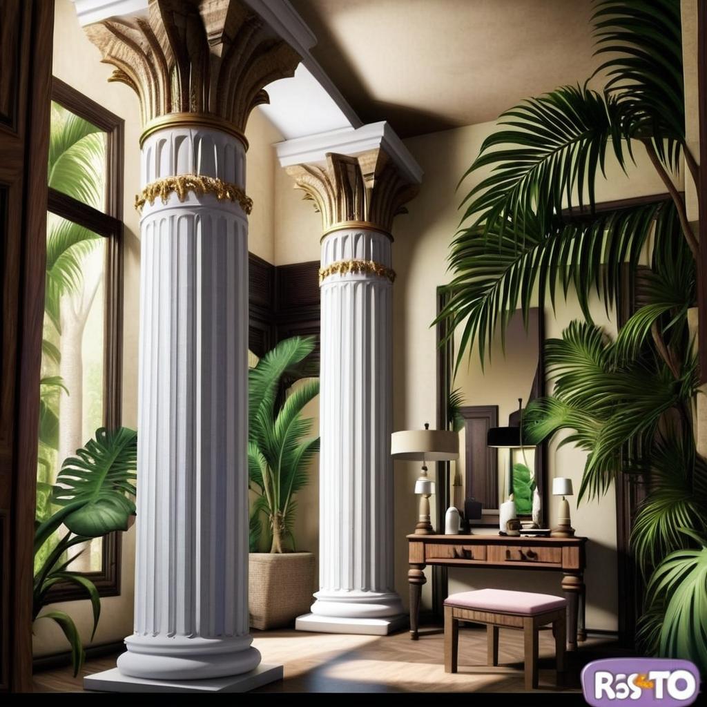 Room style tropical and pillars rome