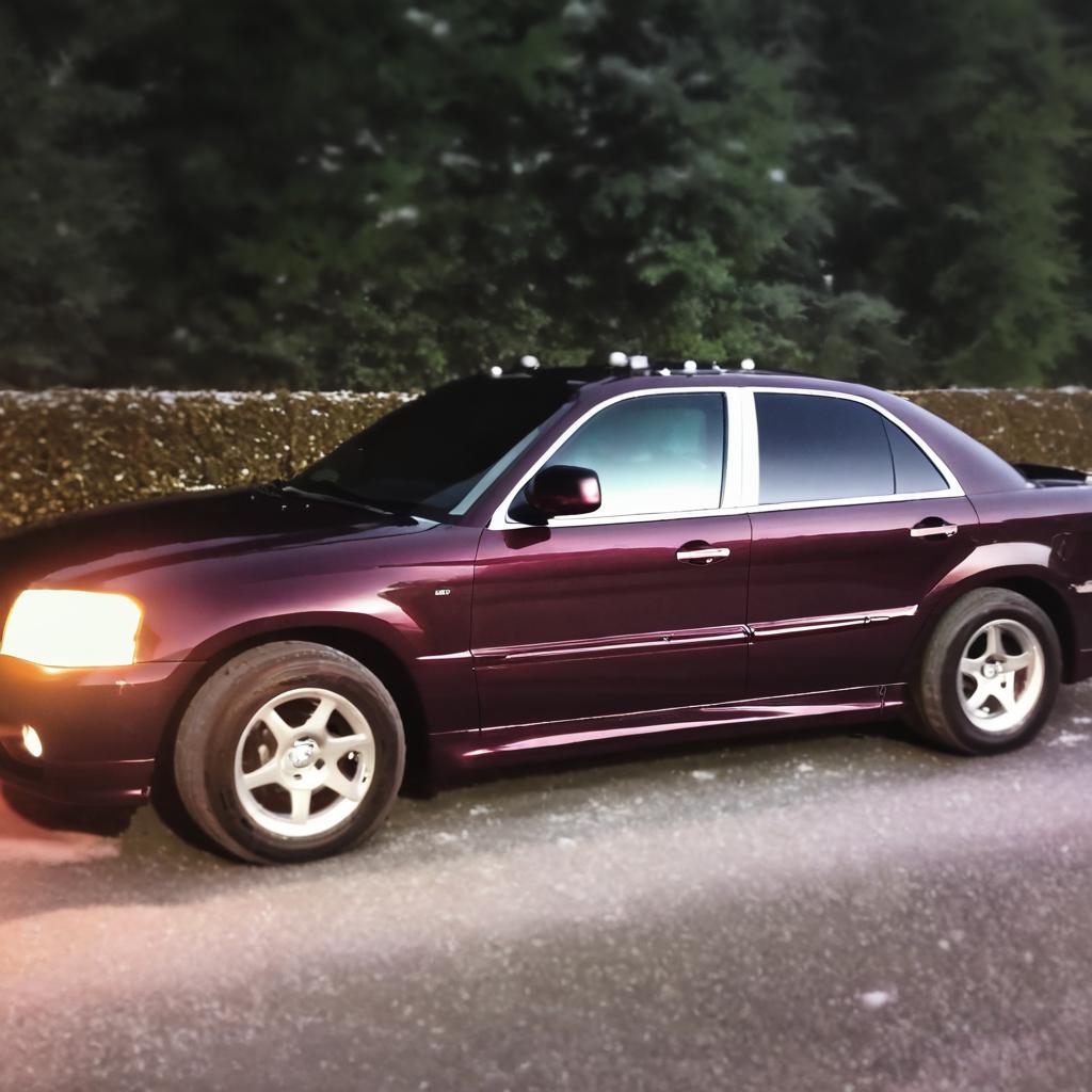 Vibrant Purple SUV on a Sunny Day