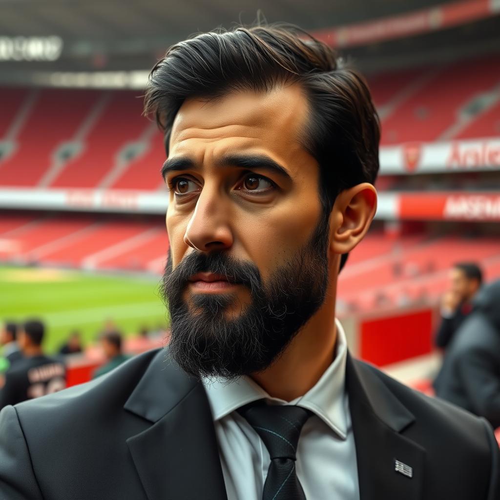Youthful Iranian Coach at Emirates Stadium