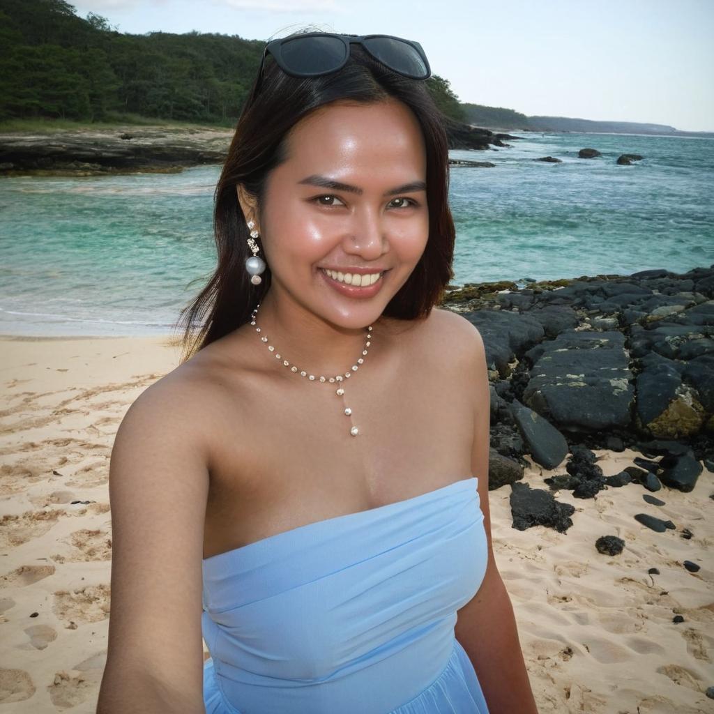  Tropical Beach Selfie: Capturing Serene Moments in Paradise