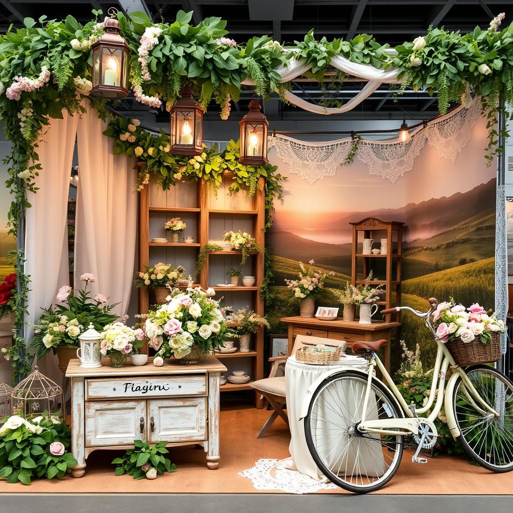 Enchanting Nature & Vintage Booth Design