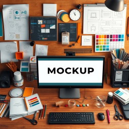 Unleash Your Creativity: Mockup Creation Scene
