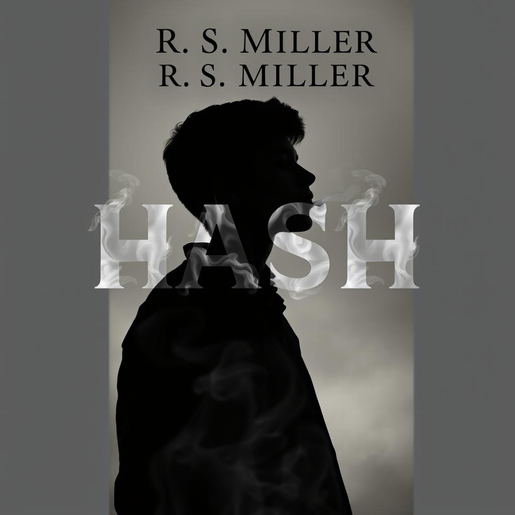 A book cover design featuring the author's name 'R