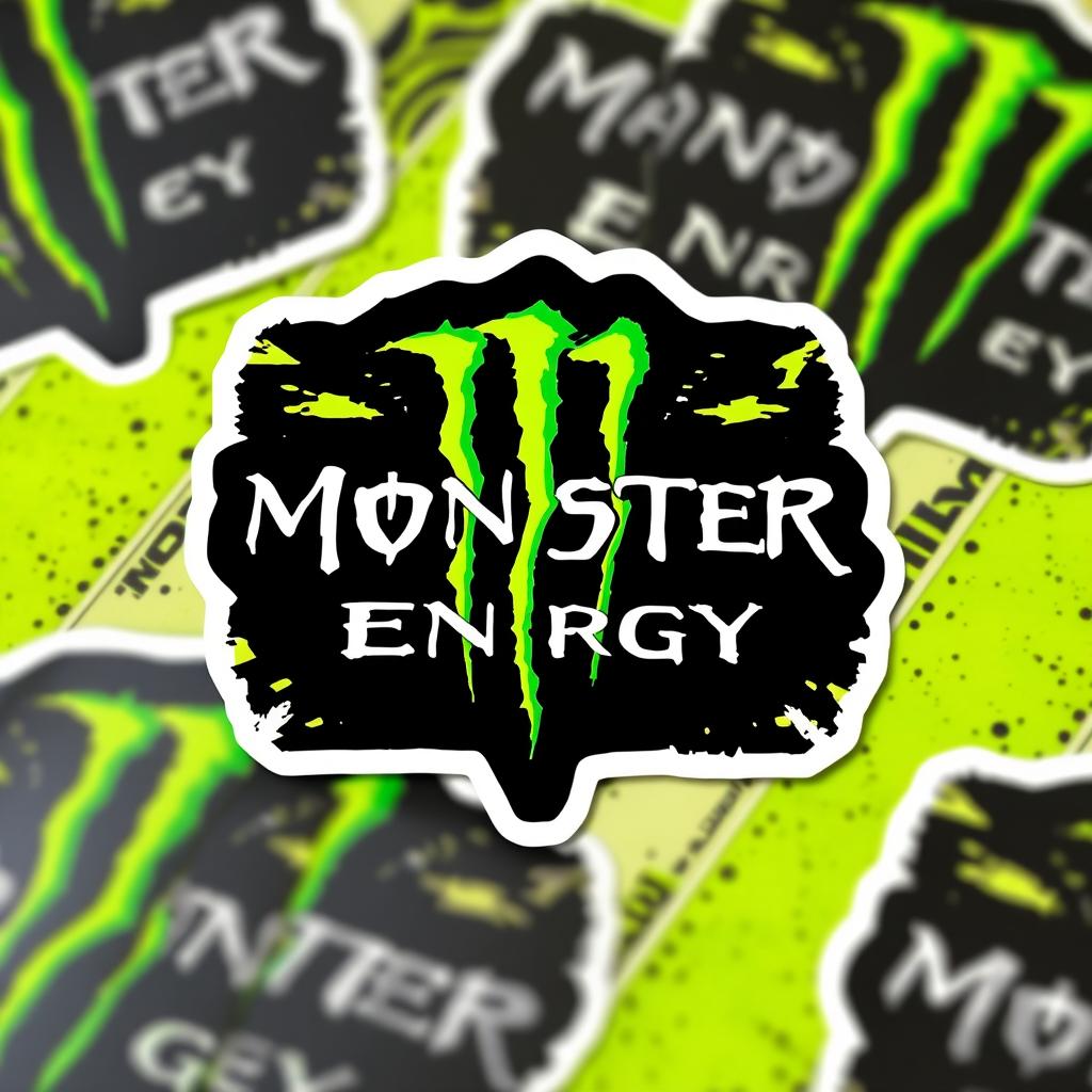 Bold Monster Energy Logo Stickers