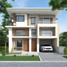 A 9x21 meter house plan featuring 3 bedrooms: two bedrooms measuring 4x3.5 meters, a spacious main bedroom at 4x6 meters with an attached private bathroom.