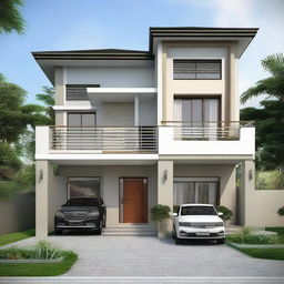 A 9x21 meter house plan featuring 3 bedrooms: two bedrooms measuring 4x3.5 meters, a spacious main bedroom at 4x6 meters with an attached private bathroom.