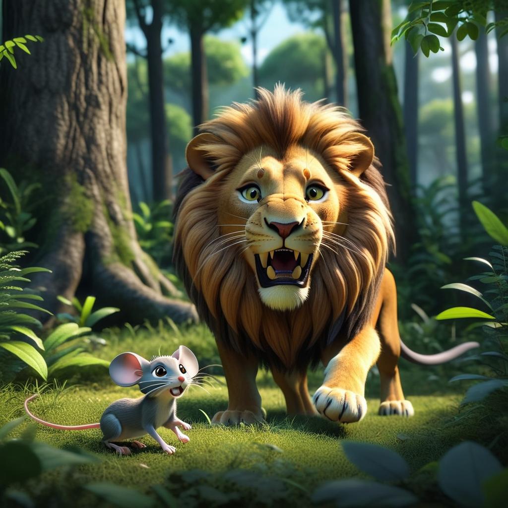 Epic Jungle Adventure: Lion & Mouse