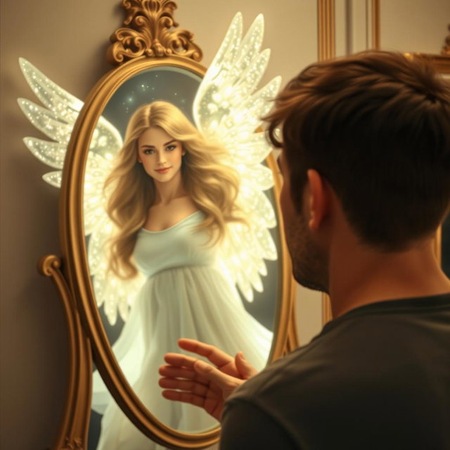 Transformative Reflection: From Man to Angel