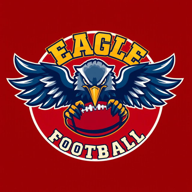Dynamic Minimalist Football Logo