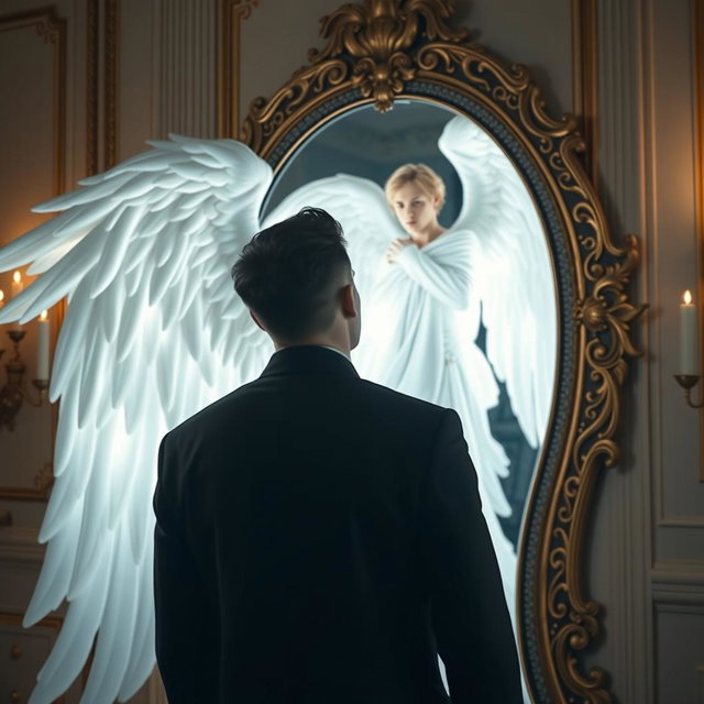 Reflections of Enchantment: A Handsome Man Meets an Angel