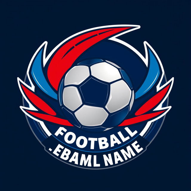 Dynamic Minimalist Football Logo