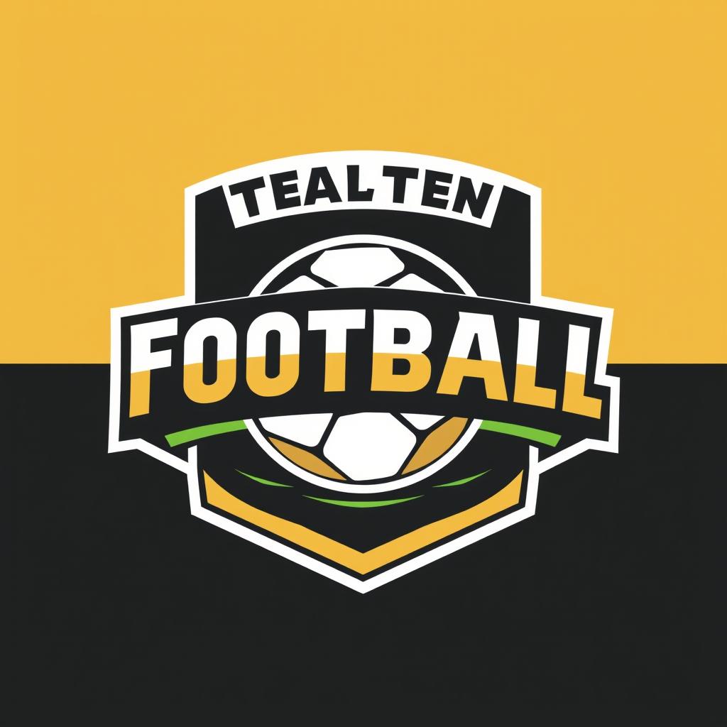 Dynamic Minimalist Football Logo