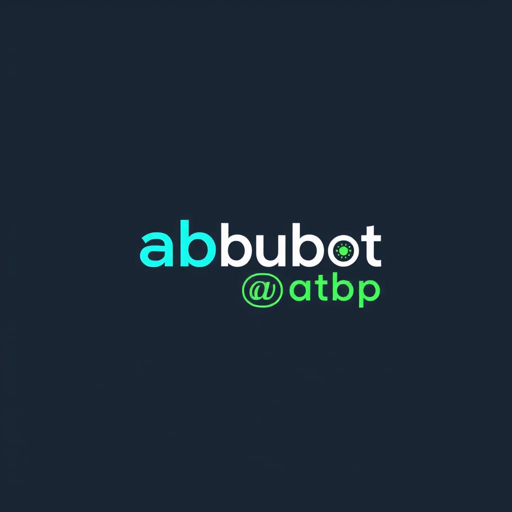 A modern and stylish logo design featuring the name "abubot@atbp"