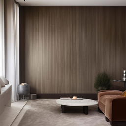 A sophisticated design for a 5 meter-long living room wall, full of character and style.