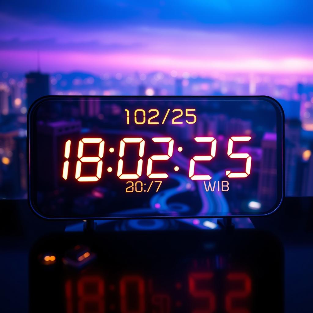 Modern Digital Clock Design | Date & Time