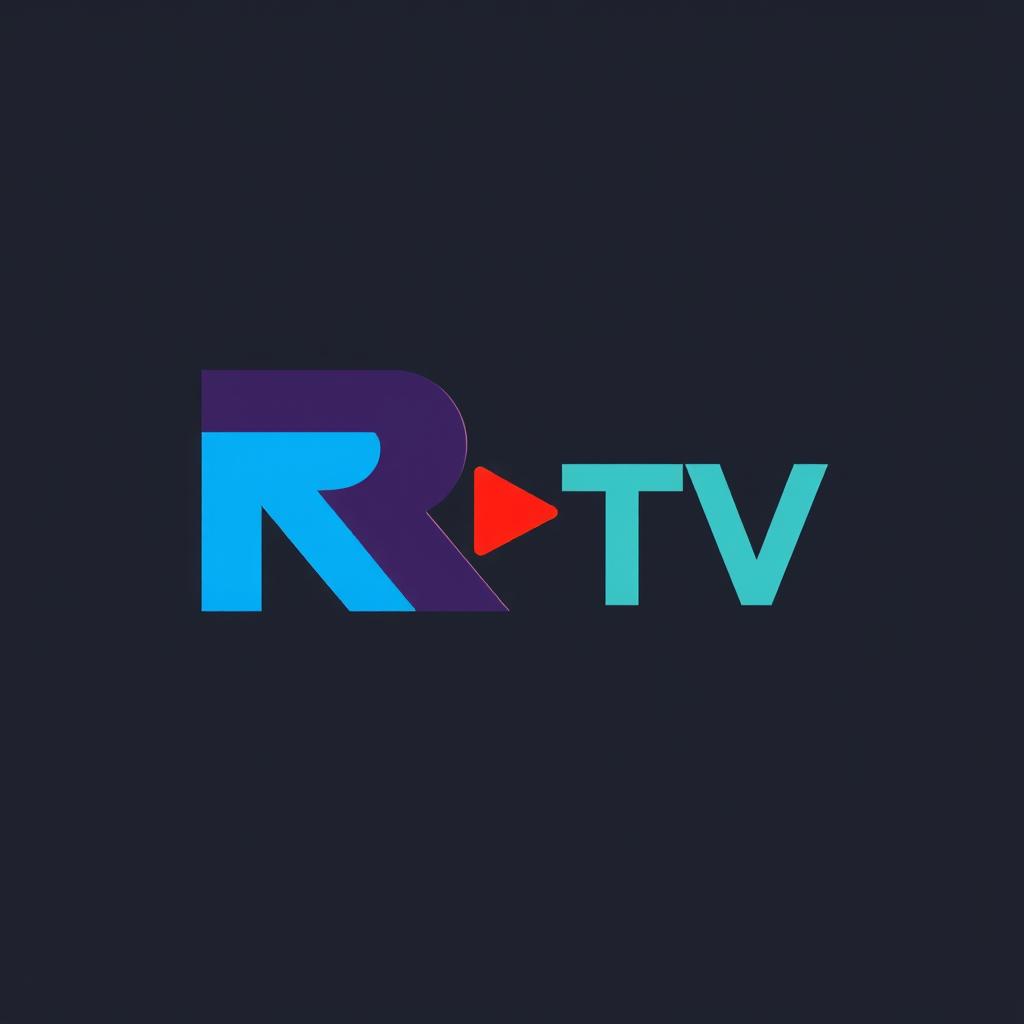 A sleek and modern logo for 'Rafa TV', featuring bold typography with the letters 'R' and 'T' creatively integrated
