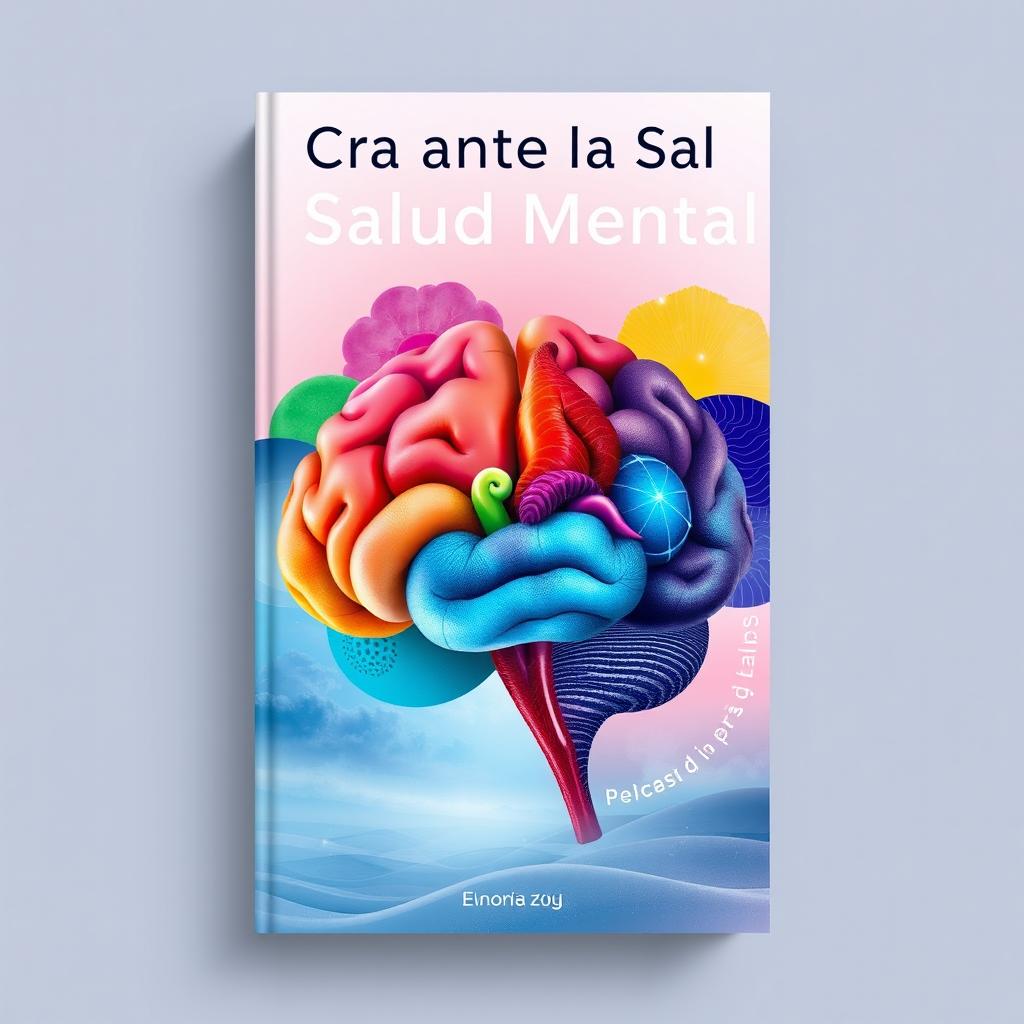 A book cover for a mental health theme, titled "Cara ante la Salud Mental"