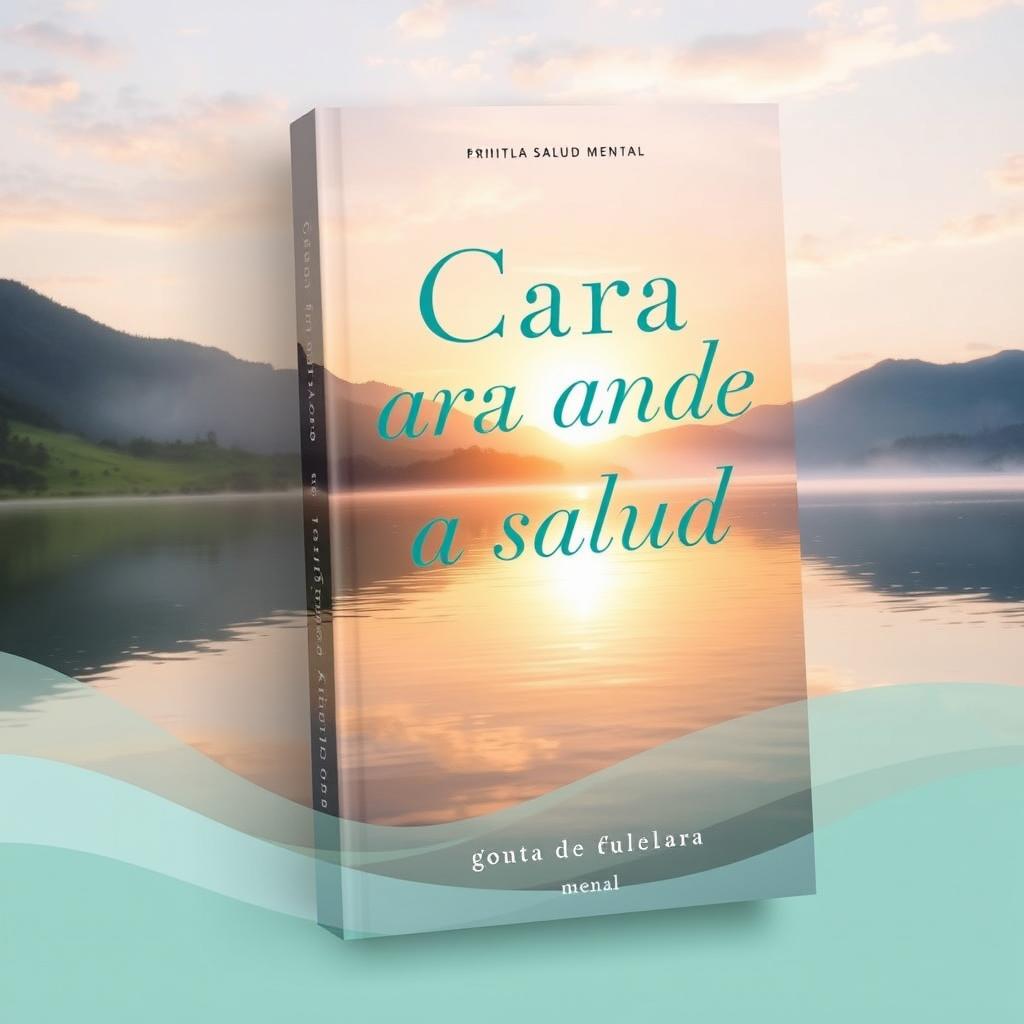 A captivating book cover design for a mental health theme titled 'Cara ante la salud mental'