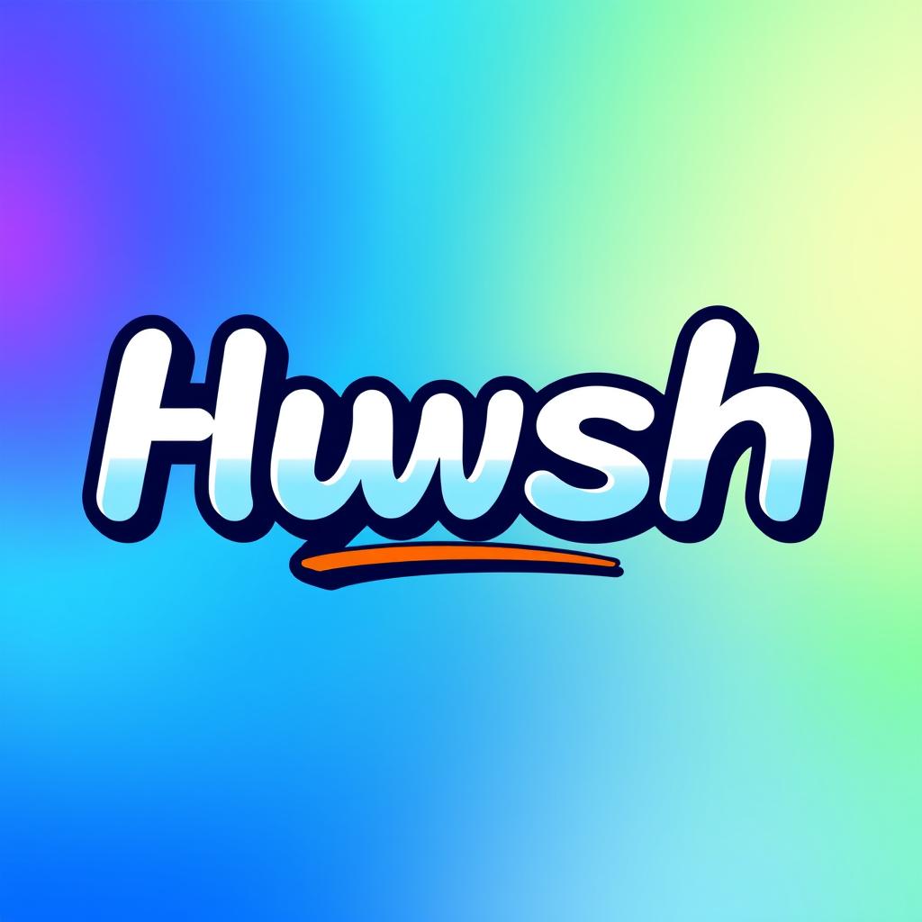 A logo featuring stylized text with a smooth, modern font