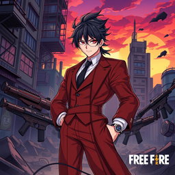 A dynamic illustration of Muzan Kibutsuji from Demon Slayer, depicted with his signature elegant attire and dark hair, showcasing his charismatic yet menacing presence