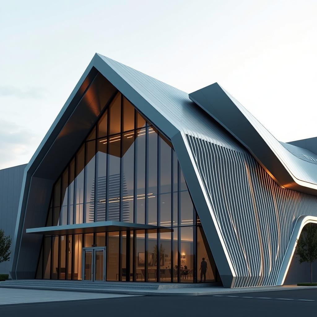 Architectural Marvel: V-Shape Front Elevation