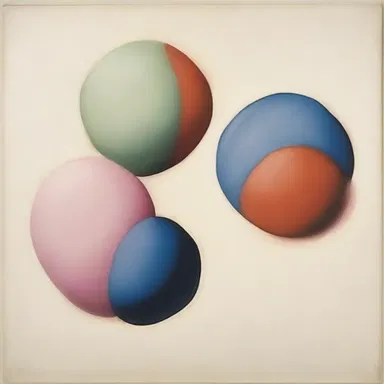 The artist's masterpiece evoked a sense of simplicity and harmony, symbolizing amitotic cell division as a fundamental and natural process in life.