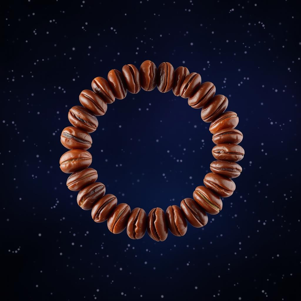 A beautiful, artistic representation of a crescent moon made entirely out of dates