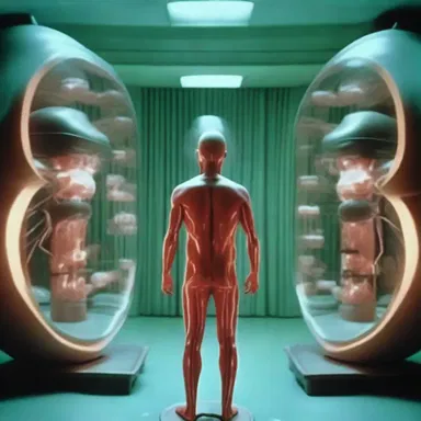 The science fiction film showcased a futuristic society where amitotic cell division was harnessed for both medical advancements and sinister purposes.