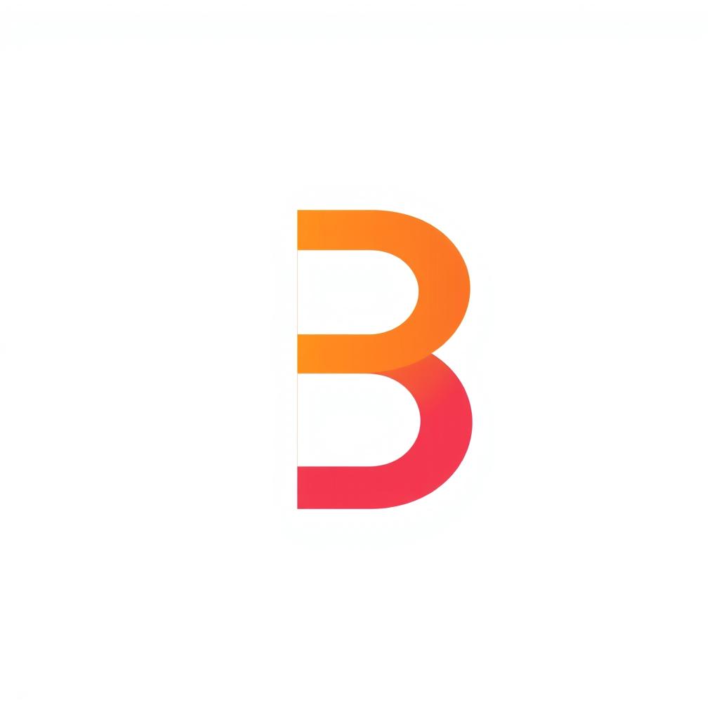 A professional logo design that skillfully merges the letters 'B' and 'D' into a cohesive and striking form