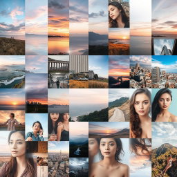 A visually captivating collage featuring various images seamlessly blended together