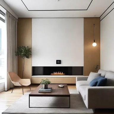 The sleek modern living room had a high-tech ammeter installed on the wall to monitor the electrical usage.