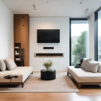 The sleek modern living room had a high-tech ammeter installed on the wall to monitor the electrical usage.