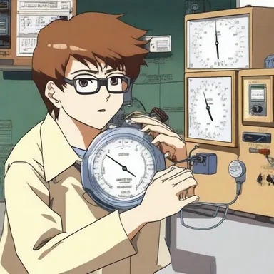 The protagonist in the anime series was a brilliant inventor who always carried an ammeter to analyze bizarre electrical phenomena.