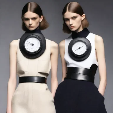 The fashion-forward designer incorporated an ammeter into their latest collection, creating a unique blend of technology and style.