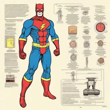 The superhero's high-tech suit included an integrated ammeter, allowing them to control their electrical powers with precision.