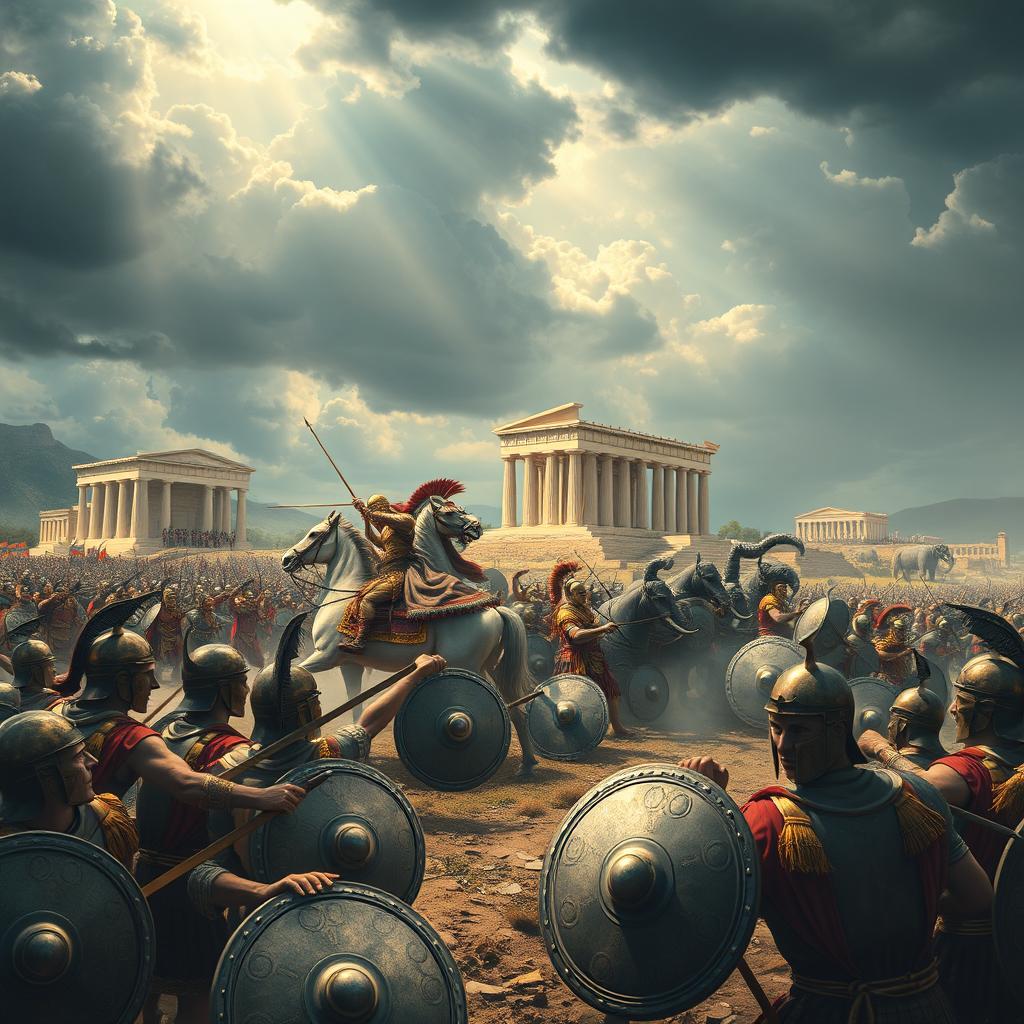 An epic depiction of the historical battle between Xerxes I of Persia and the city-state of Athens
