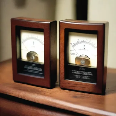 As a symbol of their electric chemistry, the couple exchanged engraved ammeters as a token of their deep connection.