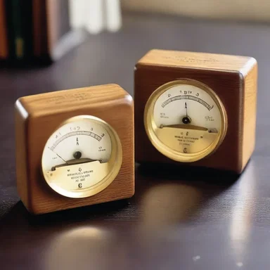 As a symbol of their electric chemistry, the couple exchanged engraved ammeters as a token of their deep connection.