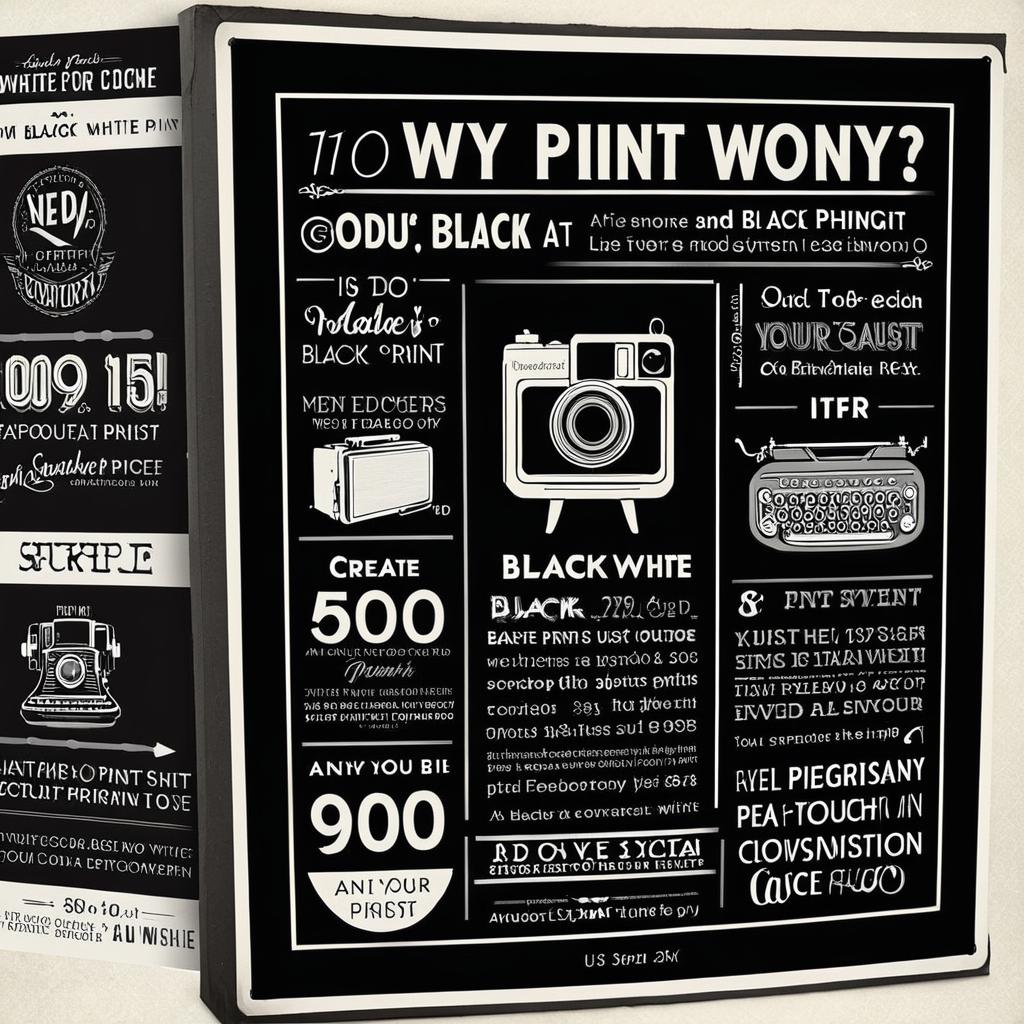 Vintage Meets Modern: Black-Themed Workspace Collage